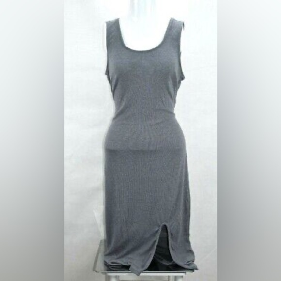 (Must bundle!) Derek Heart Gray Tie Front Pencil Dress (front slit) Medium - Picture 5 of 6